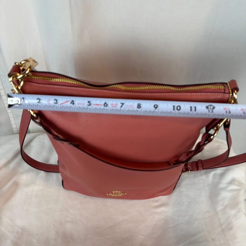 Coach‎ Abby Duffle Rose Petal Pink Pebbled Leather Shoulder Bag F31507 NEW